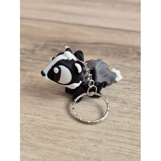 Breloczek Borsuka 3D - Brelok Druk3d fidget Keychain