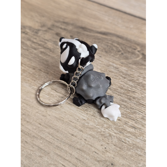 Breloczek Borsuka 3D - Brelok Druk3d fidget Keychain