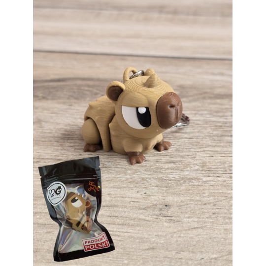 Breloczek Kapibary 3D - Brelok Druk3d fidget Keychain