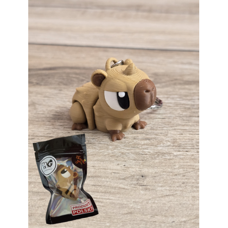 Breloczek Kapibary 3D - Brelok Druk3d fidget Keychain
