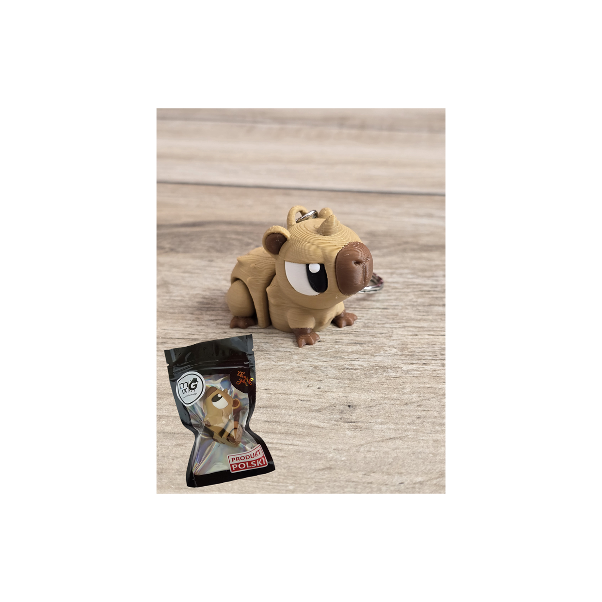 Breloczek Kapibary 3D - Brelok Druk3d fidget Keychain