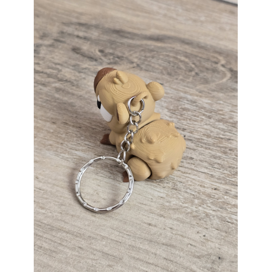 Breloczek Kapibary 3D - Brelok Druk3d fidget Keychain