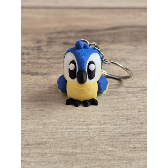 Breloczek Papuga Ara 3D - Brelok Druk3d fidget Keychain
