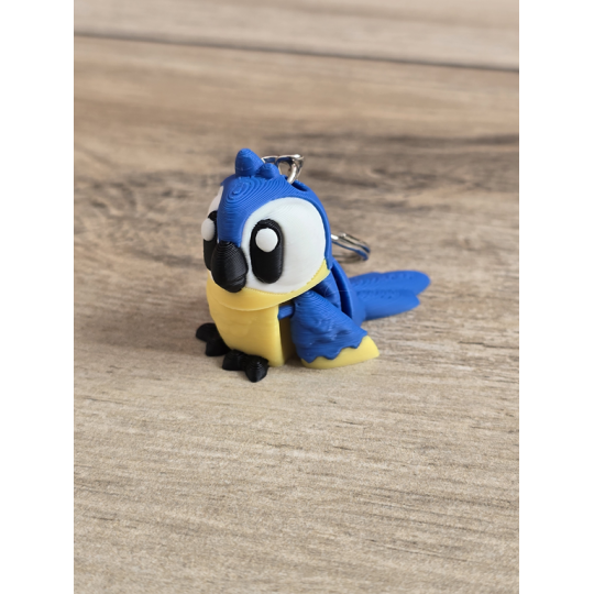 Breloczek Papuga Ara 3D - Brelok Druk3d fidget Keychain