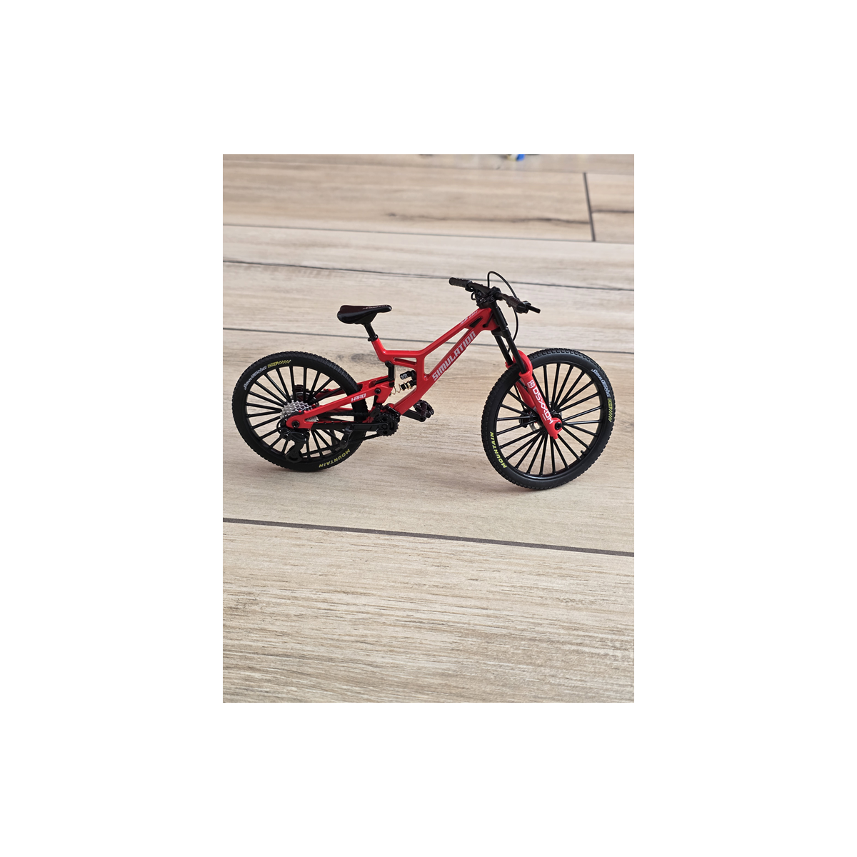 Kolekcjonerski Rower MTB | Model Finger Bike 1:8 | Metalowy - Czerwony