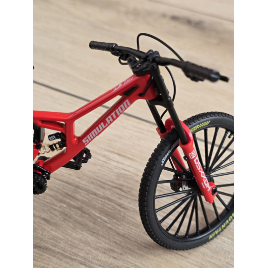 Kolekcjonerski Rower MTB | Model Finger Bike 1:8 | Metalowy - Czerwony
