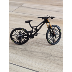 Kolekcjonerski Rower MTB | Model Finger Bike 1:8 | Metalowy - Czarny