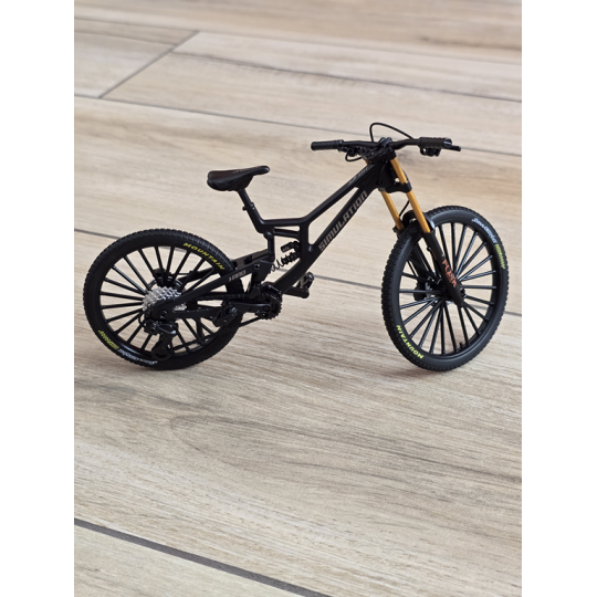 Kolekcjonerski Rower MTB | Model Finger Bike 1:8 | Metalowy - Czarny