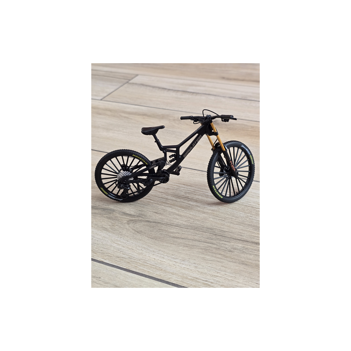 Kolekcjonerski Rower MTB | Model Finger Bike 1:8 | Metalowy - Czarny