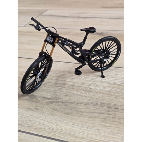 Kolekcjonerski Rower MTB | Model Finger Bike 1:8 | Metalowy - Czarny