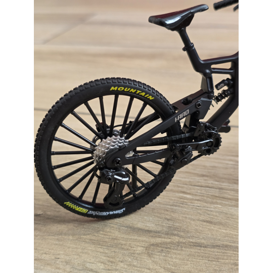 Kolekcjonerski Rower MTB | Model Finger Bike 1:8 | Metalowy - Czarny