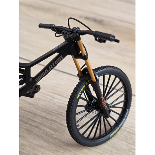 Kolekcjonerski Rower MTB | Model Finger Bike 1:8 | Metalowy - Czarny
