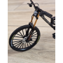 Kolekcjonerski Rower MTB | Model Finger Bike 1:8 | Metalowy - Czarny