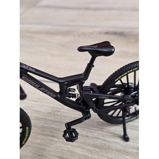 Kolekcjonerski Rower MTB | Model Finger Bike 1:8 | Metalowy - Czarny