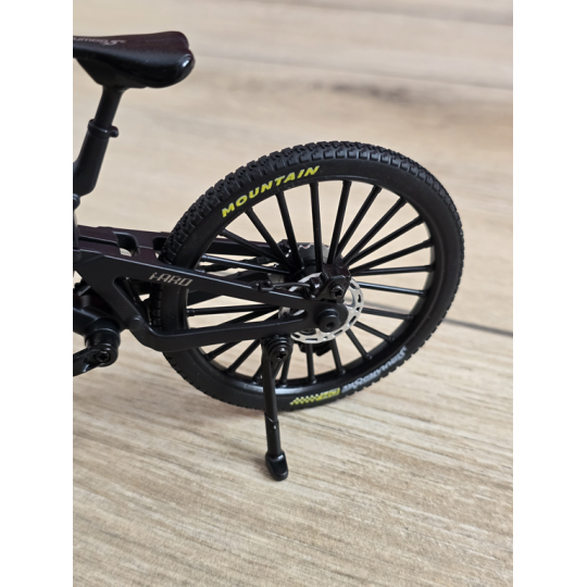 Kolekcjonerski Rower MTB | Model Finger Bike 1:8 | Metalowy - Czarny