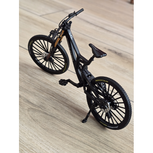 Kolekcjonerski Rower MTB | Model Finger Bike 1:8 | Metalowy - Czarny