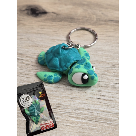 Breloczek Morskiego Żółwia 3D - Brelok Druk3d fidget Keychain
