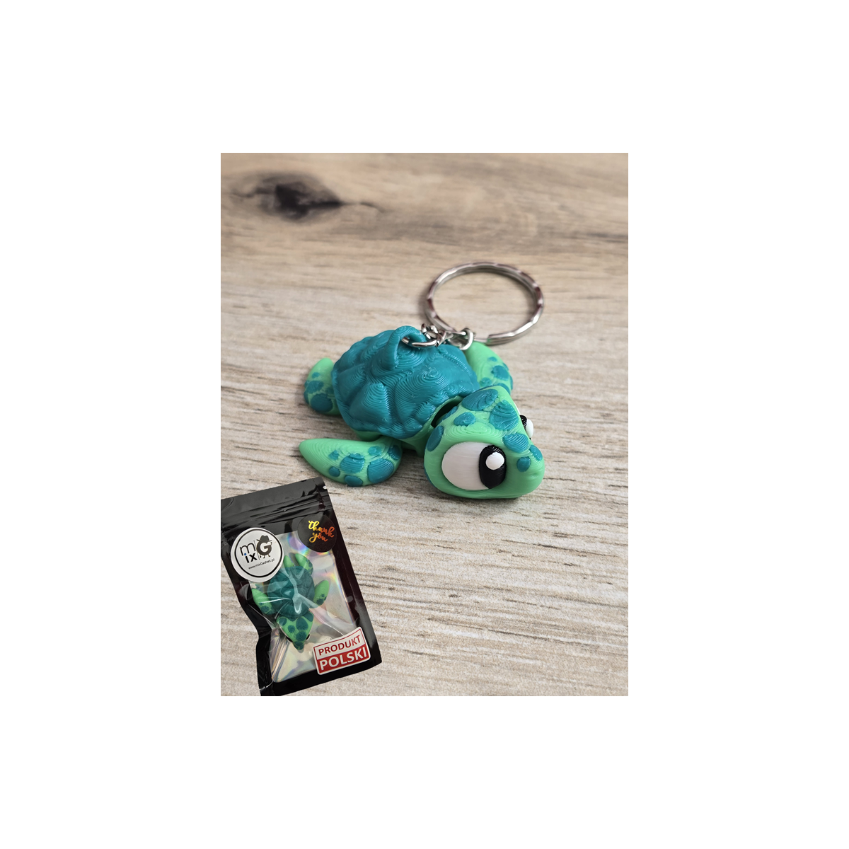 Breloczek Morskiego Żółwia 3D - Brelok Druk3d fidget Keychain
