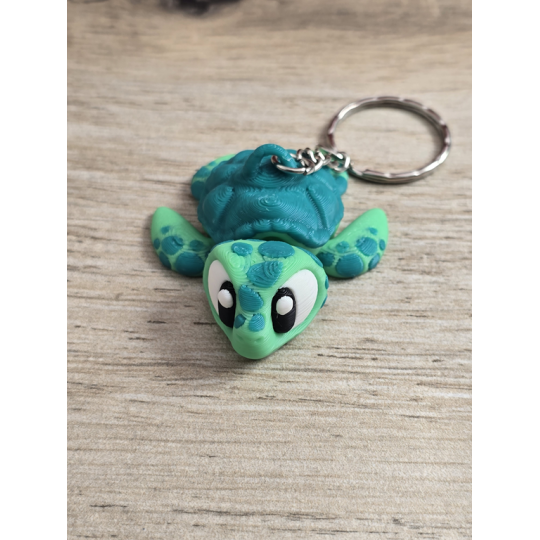 Breloczek Morskiego Żółwia 3D - Brelok Druk3d fidget Keychain