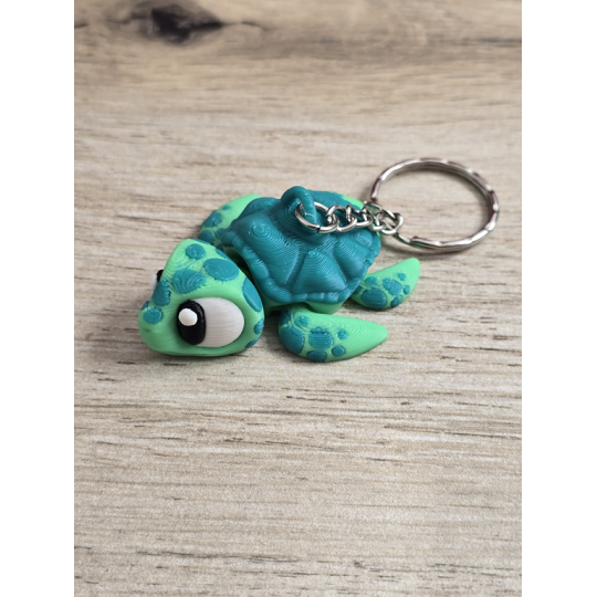 Breloczek Morskiego Żółwia 3D - Brelok Druk3d fidget Keychain
