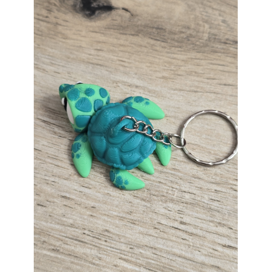 Breloczek Morskiego Żółwia 3D - Brelok Druk3d fidget Keychain