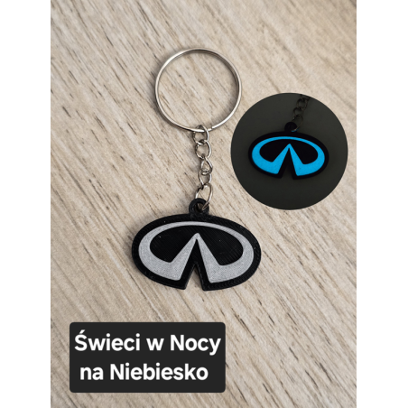 Breloczek Infinity - Świeci w Nocy! 3d - Druk3d fidget Keychain mixGadzet