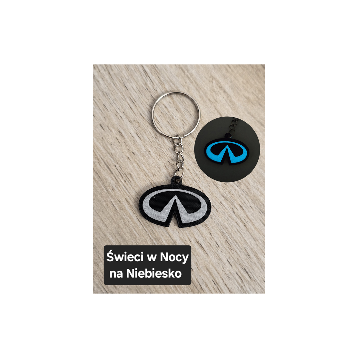 Breloczek Infinity - Świeci w Nocy! 3d - Druk3d fidget Keychain mixGadzet