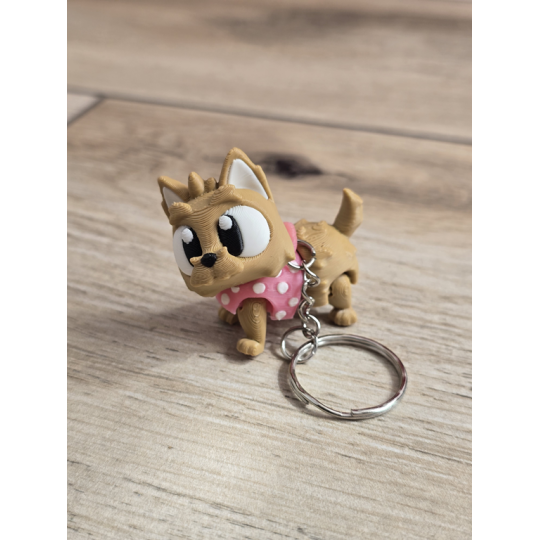 Breloczek York w Ubranku 3D - Brelok Druk3d fidget Keychain