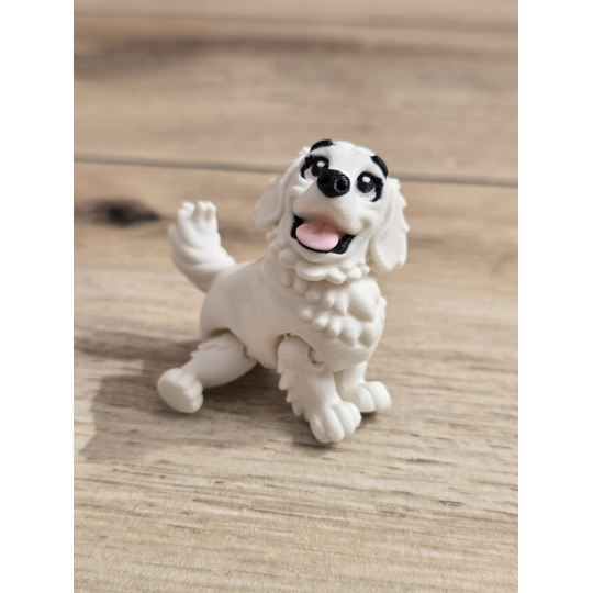 Figurka Golden Retriever 3D - Druk3d fidget mixGadzet