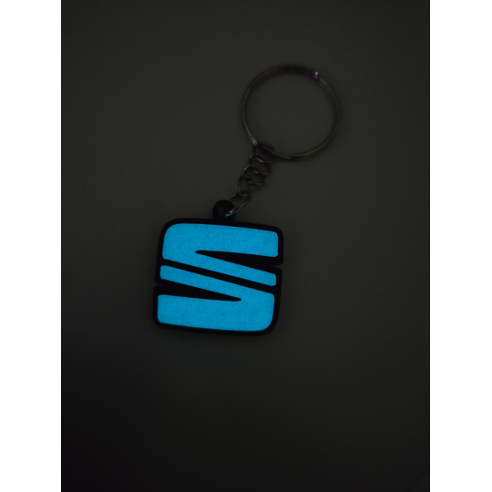 Breloczek Seat - Świeci w Nocy! 3d - Druk3d fidget Keychain mixGadzet