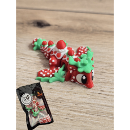 Mini Figurka Strawberry Dragon 3D - Druk3d fidget mixGadzet