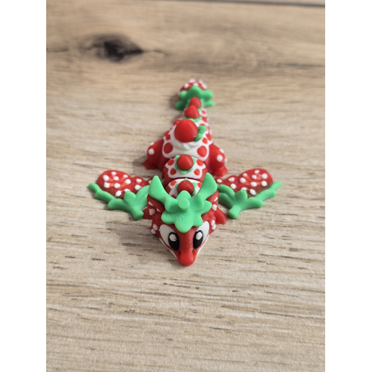 Mini Figurka Strawberry Dragon 3D - Druk3d fidget mixGadzet