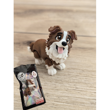 Breloczek Border Collie 3D - Brelok Druk3d fidget Keychain
