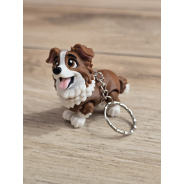 Breloczek Border Collie 3D - Brelok Druk3d fidget Keychain