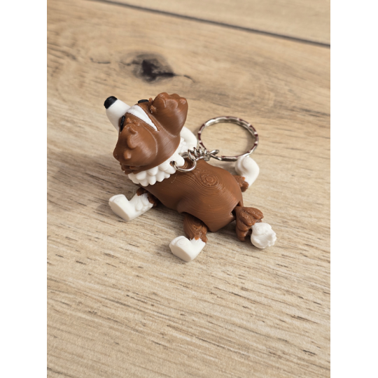 Breloczek Border Collie 3D - Brelok Druk3d fidget Keychain