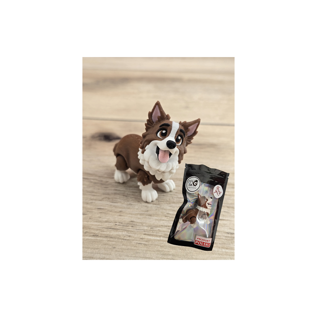 Figurka Psa Border Collie 3D - Druk3d fidget mixGadzet