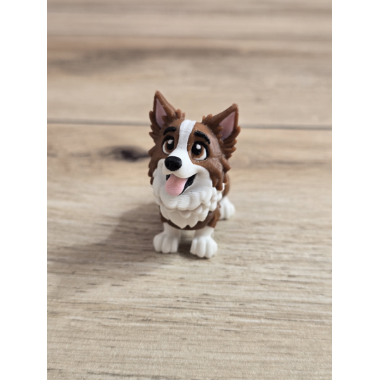 Figurka Psa Border Collie 3D - Druk3d fidget mixGadzet