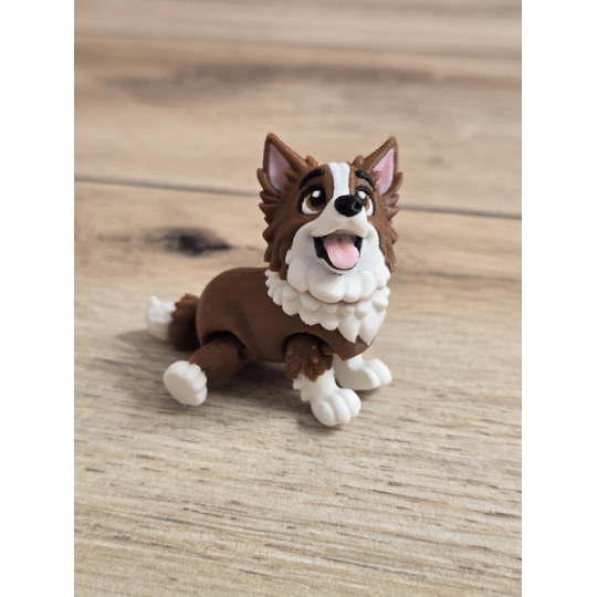 Figurka Psa Border Collie 3D - Druk3d fidget mixGadzet