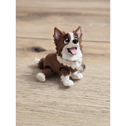 Breloczek Psa Border Collie 3D - Brelok Druk3d fidget Keychain