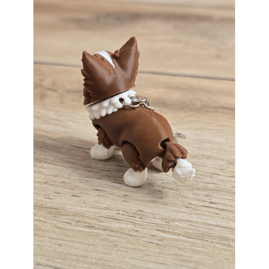 Breloczek Psa Border Collie 3D - Brelok Druk3d fidget Keychain