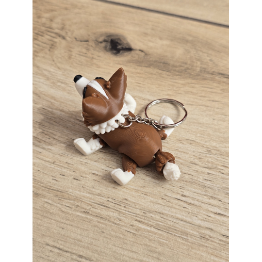 Breloczek Psa Border Collie 3D - Brelok Druk3d fidget Keychain
