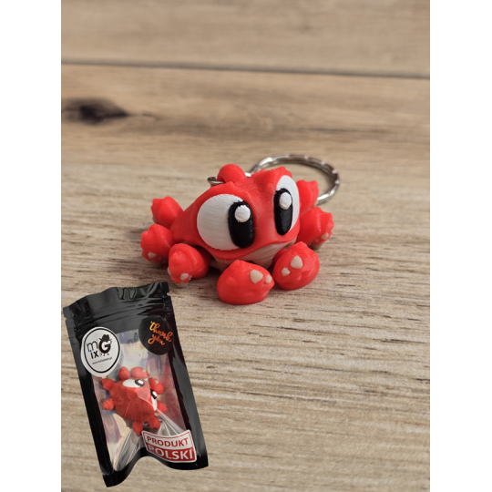 Breloczek Kraba 3D - Brelok Druk3d fidget Keychain