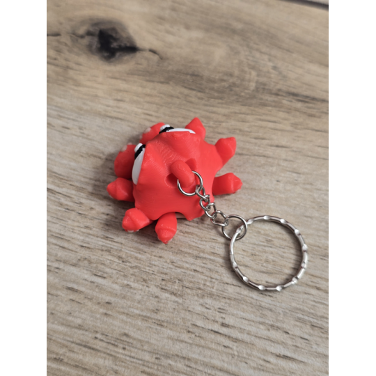 Breloczek Kraba 3D - Brelok Druk3d fidget Keychain