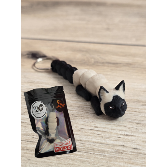 Breloczek Kot Syjamski 3d - Seria Kotów Brelok Druk3d fidget