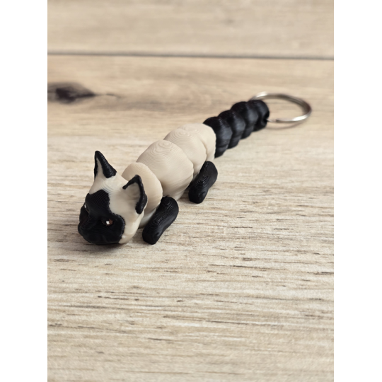 Breloczek Kot Syjamski 3d - Seria Kotów Brelok Druk3d fidget