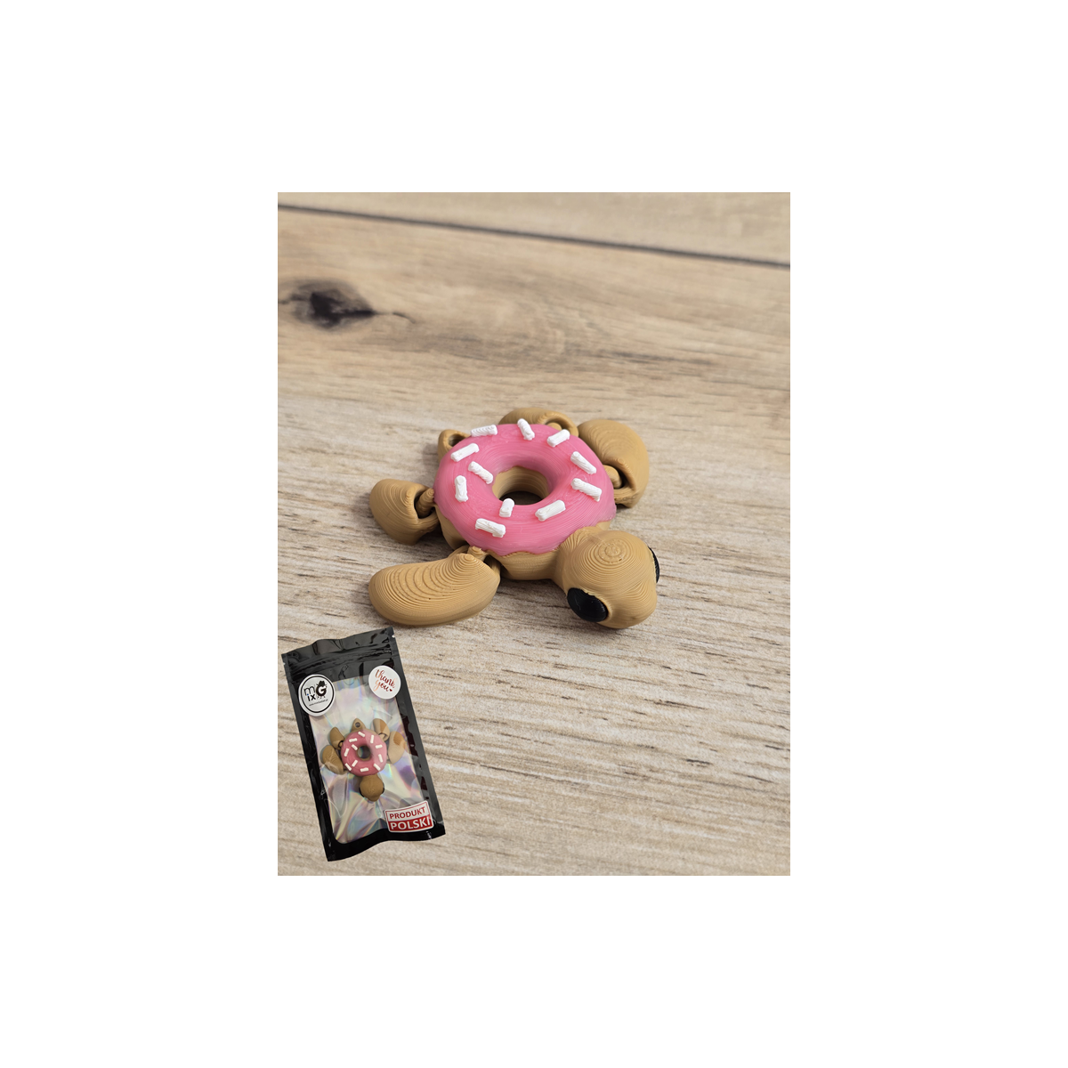 Figurka Żółw Donut 3D - Druk3d fidget mixGadzet