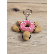 Breloczek Żółw Donut 3D - Brelok Druk3d fidget Keychain
