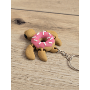 Breloczek Żółw Donut 3D - Brelok Druk3d fidget Keychain