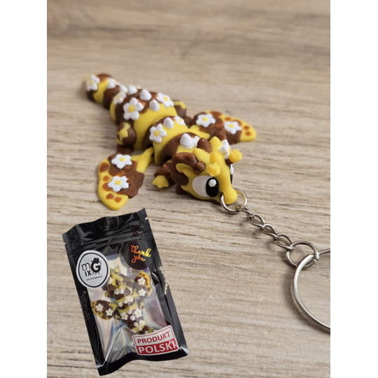 Breloczek Bee Dragon 3D - Brelok Druk3d fidget Keychain