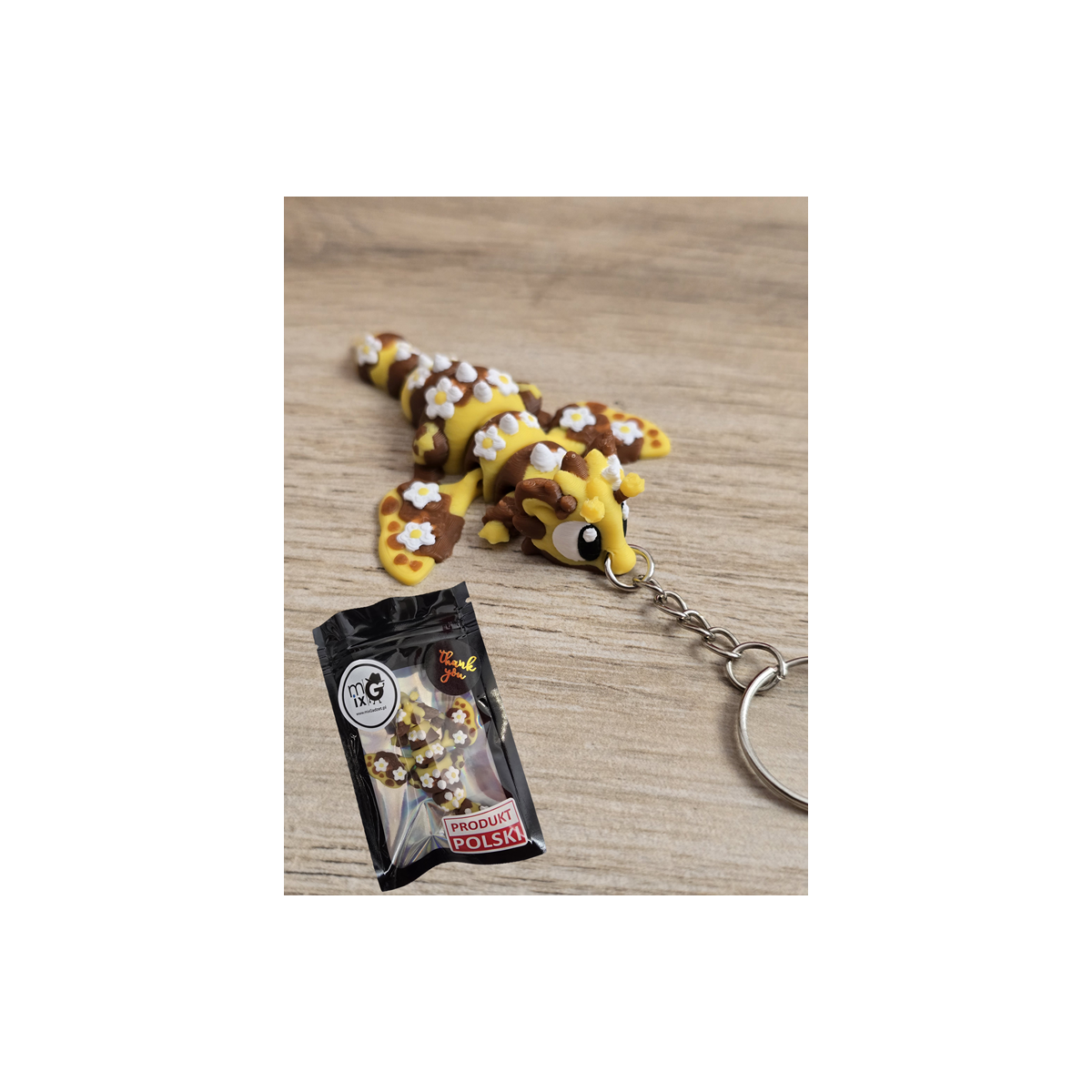 Breloczek Bee Dragon 3D - Brelok Druk3d fidget Keychain